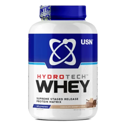 USN Hydrotech Whey Chocolate Wafer 1.8kg Supreme-Quality, Stage-Release Whey Protein Complex For Lean Mass And Power Gains