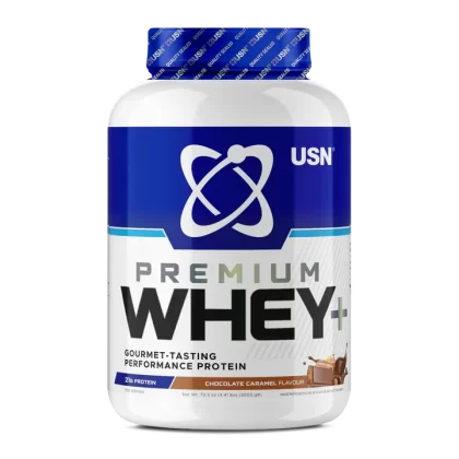 USN Premium Whey+ Protein Caramel Chocolate2kg ,Whey Protein Powder, Scientifically-formulated, High Protein Pre-Post-Workout Powder Supplement