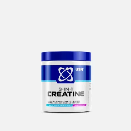 3-in-1 Creatine Monohydrate & Aminos - Grape 200g