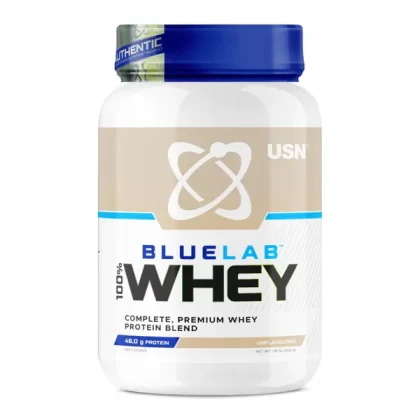 USN SA Blue Lab 100% Whey Protein 900g Unflavoured | High-Quality Blend Of Whey Protein Isolate, Concentrate And Hydrolysate