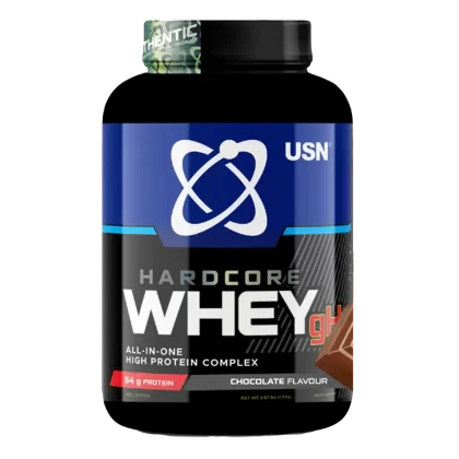 USN SA Hardcore Whey GH 1.8kg Dutch Chocolate, All In One Protein Complex,Increases Lean, Dense And Strong Muscle Fibres