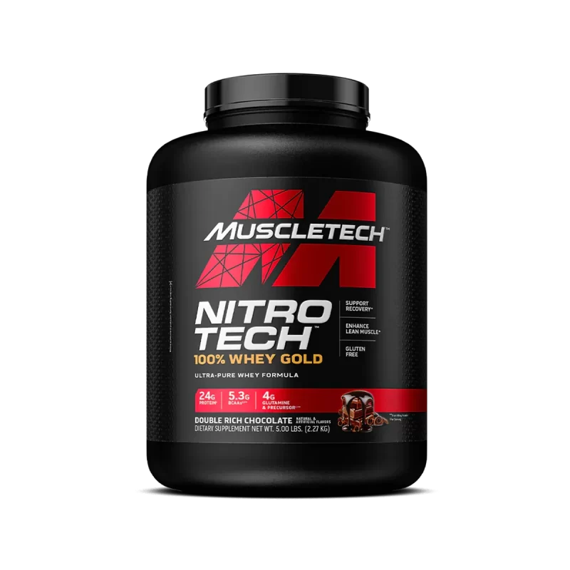 Muscle Tech-Nitro Tech 100% Whey Gold Double Rich Chocolate 5lb