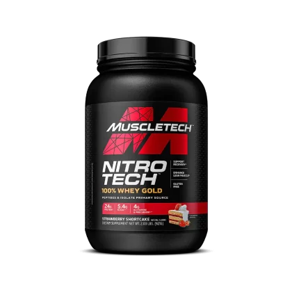 Muscle Tech-Nitro Tech 100% Whey Gold Strawberry Shortcake 2lb